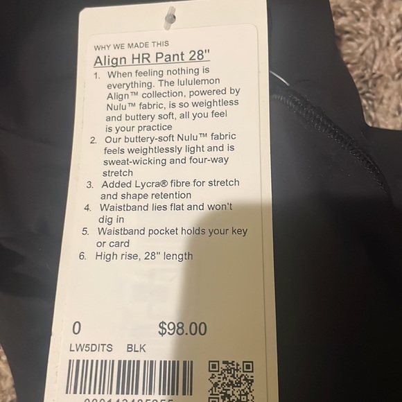 Lululemon align pant 28 - Picture 4 of 4